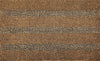 Seagrass and coir 'Tetbury' striped doormat - Atlantic Mats